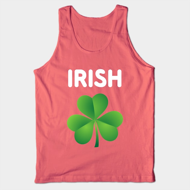 Irish Shamrock Tank Top by vladocar